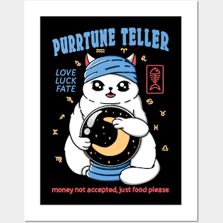 Cat Purrtune Teller Posters and Art